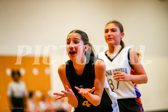 23.11.2024 Österreichischer Basketballverband 2024/25, SLWU14, Vienna United vs. VKL Vikings Swans

