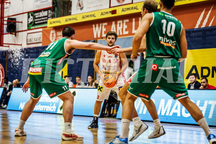 Basketball, win2day Basketball Superliga 2024/25, Grunddurchgang 1.Runde, Traiskirchen Lions, Kapfenberg Bulls, 