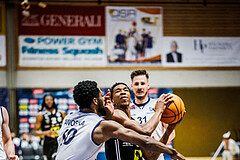 Basketball, Win2Day Superliga 2024/25, Playoffs Viertelfinale Spiel 4, BBC Nord Dragonz, Flyers Wels, Marcus Azor (0)