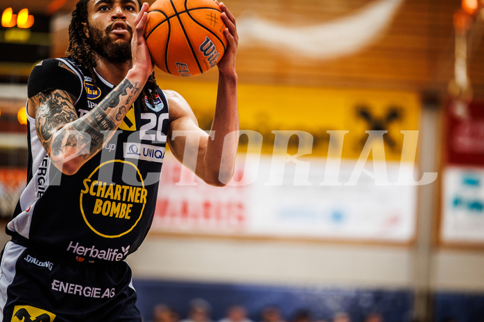 Basketball, win2day Basketball Superliga 2024/25, Playoffs Halbfinale 4. Spiel
, BBC Nord Dragonz, Gmunden Swans, Joseph Reece (20)