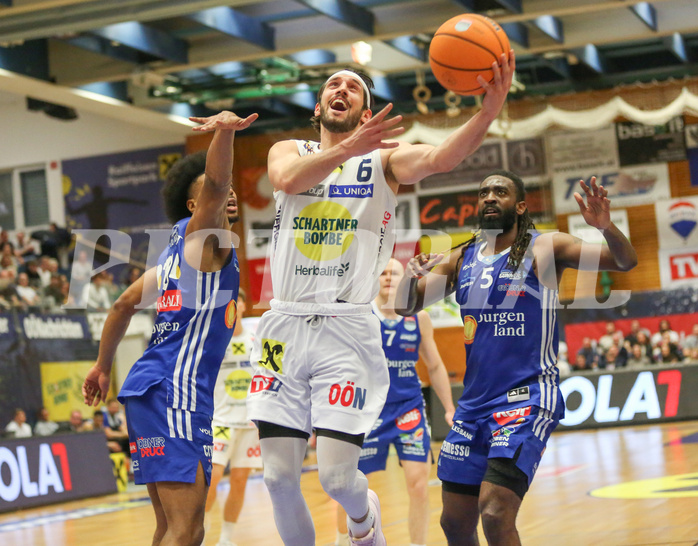Basketball Superliga 2024/25, 8.Plazierungsrunde Gmunden Swans vs. Oberwart Gunners