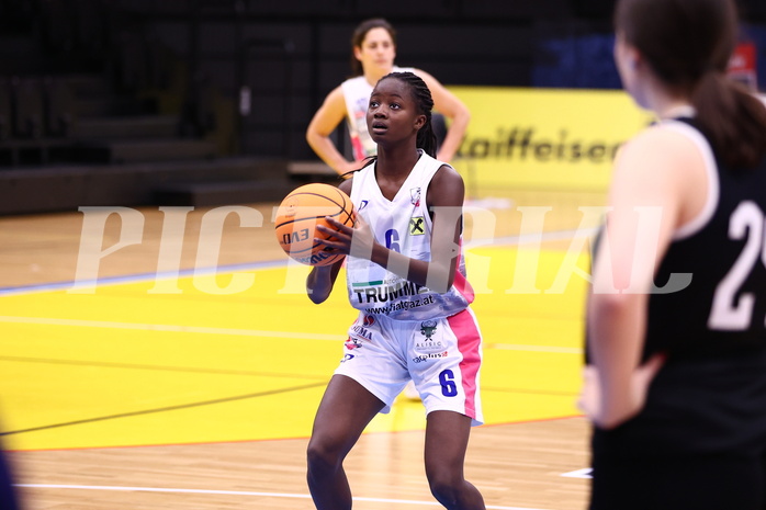 13.01.2024, Graz, Raiffeisen Sportpark, Basketball Damen Superliga 2023/24, Grunddurchgang 9.Runde, UBSC-DBBC Graz - Basket Flames Women ,  