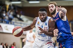 Basketball, ABL 2018/19, Grunddurchgang 7.Runde, Oberwart Gunners, Kapfenberg Bulls, Christopher Tawiah (14)