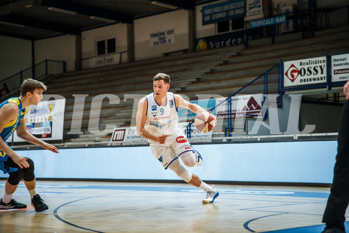 Basketball, bet-at-home Basketball Superliga 2020/21, Platzierungsrunde, 8. Runde, Oberwart Gunners, SKN St. Pölten, Edi Patekar (9)