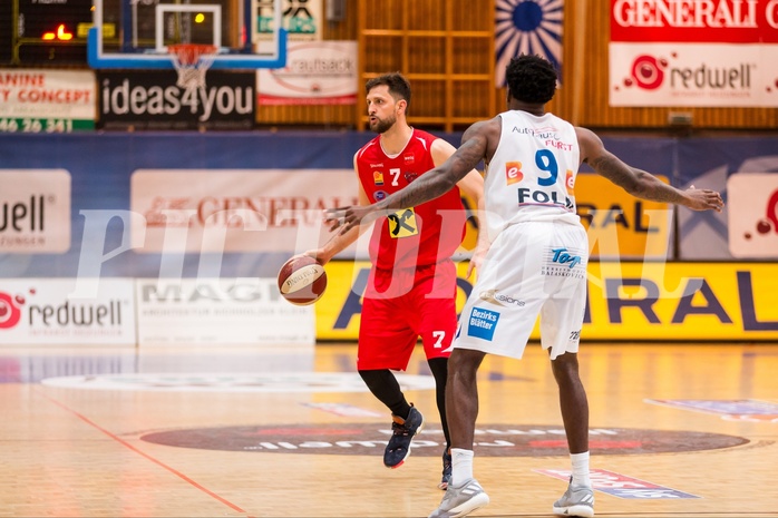 Basketball, ABL 2016/17, Playoff HF Spiel 1, Oberwart Gunners, WBC Wels, Davor Lamesic (7)