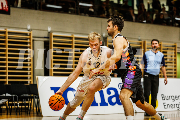 Basketball, Basketball Zweite Liga 2024/25, Grunddurchgang 4.Runde, Mattersburg Rocks, Vienna United, Asdren Drew Koka (12)