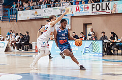 Basketball, Basketball Superliga 2023/24 , Qualifikationsrunde 4, Oberwart Gunners, BBC Nord Dragonz, Jonathan Knessl (12), Austen Awosika (10)