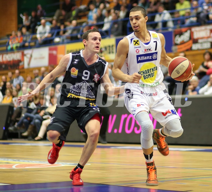 Basketball ABL 2015/16 Grunddurchgang 24.Runde Gmunden Swans vs. Traiskirchen Lions