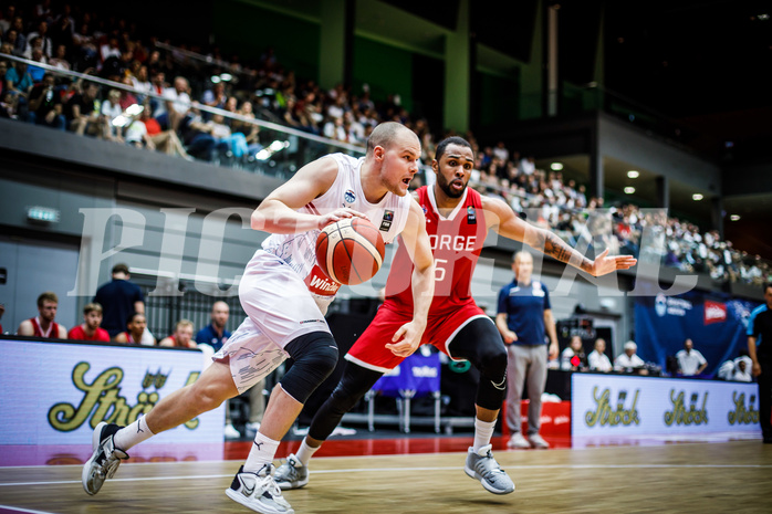 Basketball, AUT vs. NOR, Austria, Norway, Renato Poljak (16), Chris-Ebou Ndow (5)