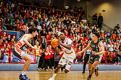 Basketball, win2day Basketball Superliga 2024/25, Playoff Viertelfinale 2. Spiel, Traiskirchen Lions, Klosterneuburg Dukes, Cedric Russell (0)