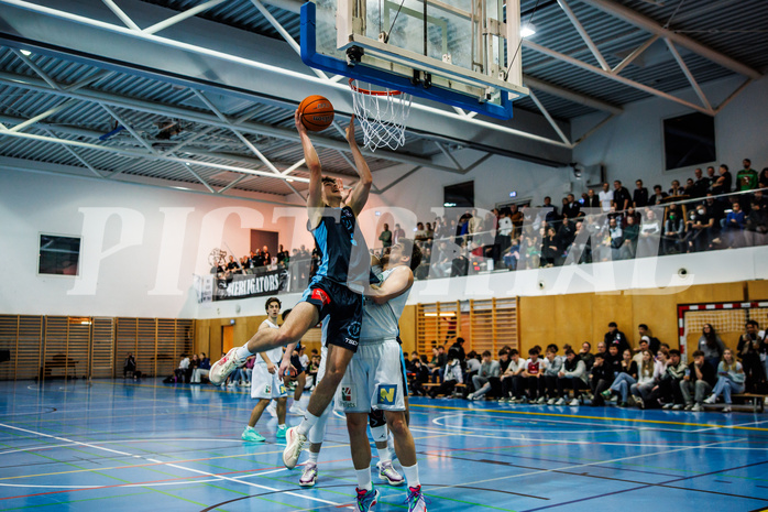 Basketball, Basketball Zweite Liga 2024/25, Grunddurchgang 13.Runde, UDW Alligators, Vienna Timberwolves, Jakob Konzet (5)