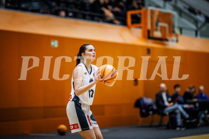 Basketball, Win2Day Basketball Damen Superliga 2024/25, Grunddurchgang 14.Runde, Vienna Timberwolves, Basket Flames, Lilian Schwarzenecker (12)