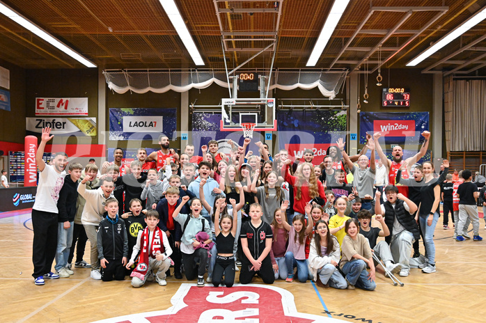 Basketball, Superliga 2024/25, Plazierungsrunde 5.Runde, Flyers Wels vs. Gmunden Swans,
