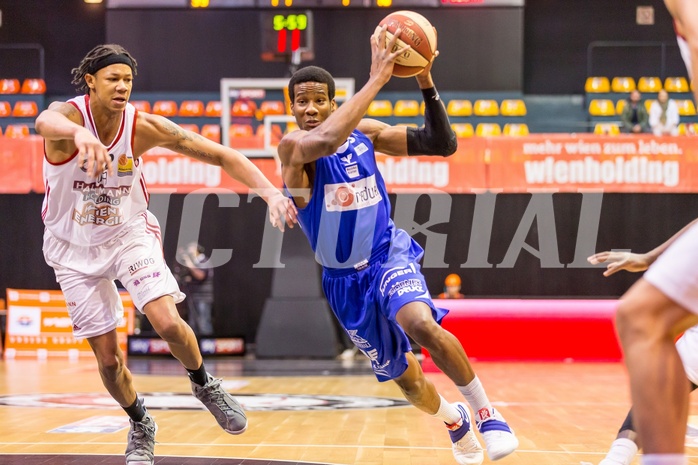 Basketball, ABL 2016/17, Grunddurchgang 18.Runde, BC Vienna, Oberwart Gunners, Andell Cumberbatch (13)