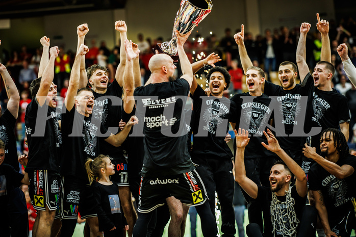 Basketball, Basketball Austria CUP 2023/24, Finale, Traiskirchen Lions, Flyers Wels, 