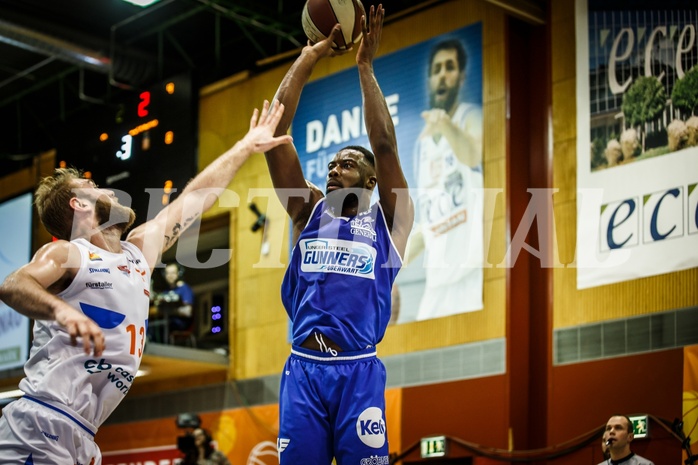 Basketball, ABL 2018/19, Grunddurchgang 16.Runde, Kapfenberg Bulls, Oberwart Gunners, Christopher Tawiah (14)