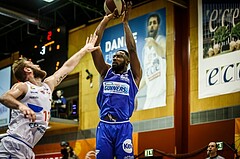 Basketball, ABL 2018/19, Grunddurchgang 16.Runde, Kapfenberg Bulls, Oberwart Gunners, Christopher Tawiah (14)