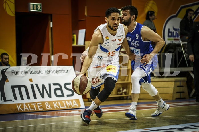 Basketball, ABL 2018/19, Grunddurchgang 16.Runde, Kapfenberg Bulls, Oberwart Gunners, Marck Coffin (15)