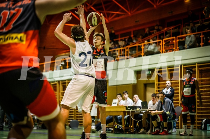 Basketball, 2.Bundesliga, Grunddurchgang 13.Runde, BBC Nord Dragonz, UBC St. Pölten, Simon Hintenaus (18)