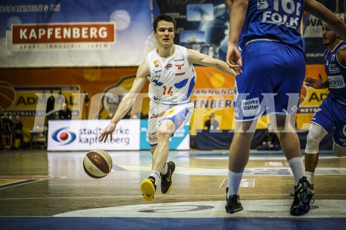 Basketball, ABL 2018/19, Grunddurchgang 16.Runde, Kapfenberg Bulls, Oberwart Gunners, Tobias Schrittwieser (14)