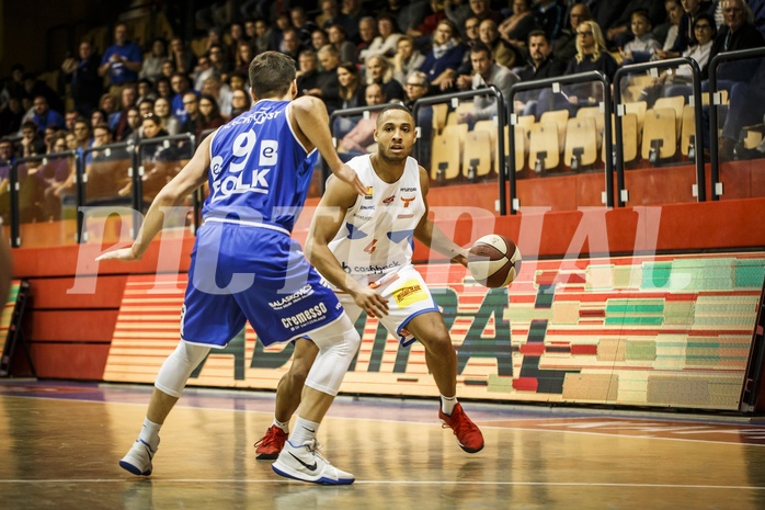 Basketball, ABL 2018/19, Grunddurchgang 16.Runde, Kapfenberg Bulls, Oberwart Gunners, Elijah Wilson (4)