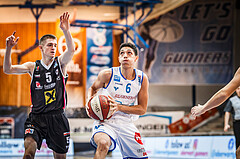 Basketball, bet-at-home Basketball Superliga 2020/21, Grunddurchgang, 4. Runde, Oberwart Gunners, Raiffeisen Flyers Wels, Magdy Abou-Ahmed (6)