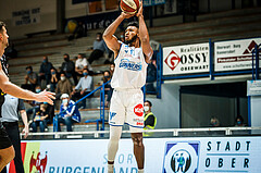 Basketball, bet-at-home Basketball Superliga 2020/21, Grunddurchgang, 4. Runde, Oberwart Gunners, Raiffeisen Flyers Wels, Freddie McSwain Jr. (11)