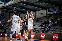 Basketball, bet-at-home Basketball Superliga 2020/21, Grunddurchgang, 4. Runde, Oberwart Gunners, Raiffeisen Flyers Wels, Terrence Bieshaar (14)