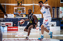 Basketball, bet-at-home Basketball Superliga 2020/21, Grunddurchgang, 4. Runde, Oberwart Gunners, Raiffeisen Flyers Wels, Austen Awosika (1)