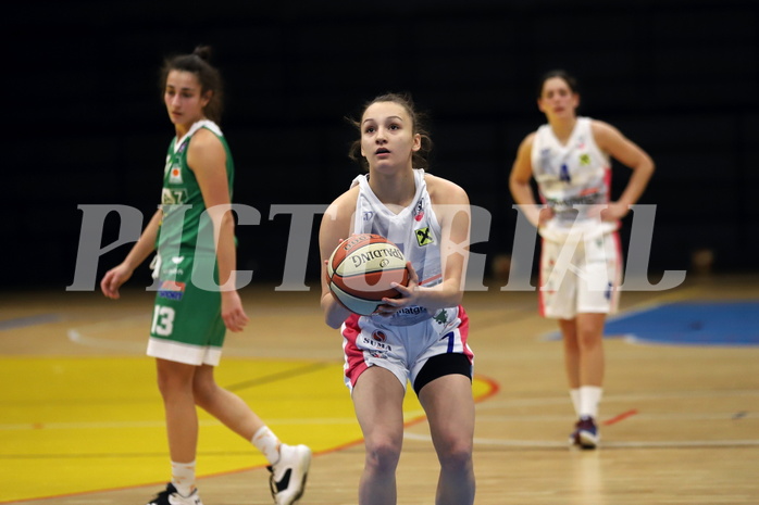 12.02.2022, Basketball Damen Superliga 2021/22, Grunddurchgang 8.Runde,  
UBSC-DBBC Graz vs. UBI Graz. 