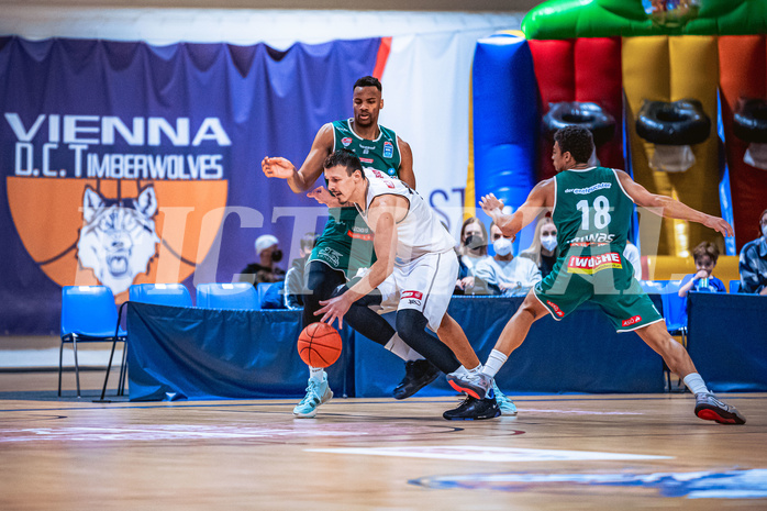 Basketball Basketball Superliga 2021/22, Grunddurchgang 17.Runde Vienna D.C. Timberwolves vs. Kapfenberg Bulls