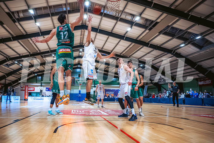 Basketball Basketball Superliga 2021/22, Grunddurchgang 17.Runde Vienna D.C. Timberwolves vs. Kapfenberg Bulls