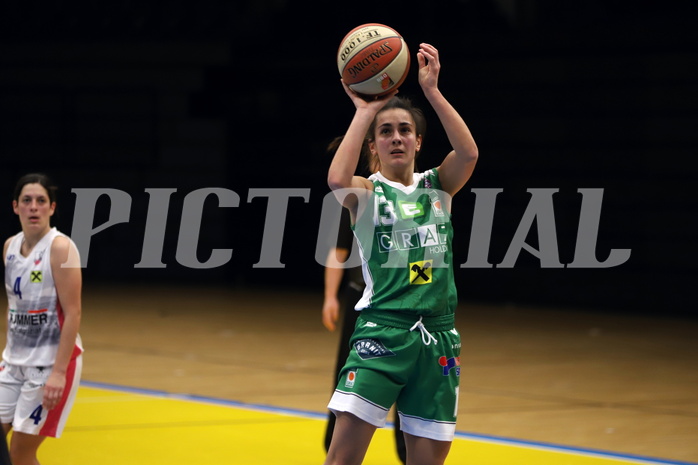 12.02.2022, Basketball Damen Superliga 2021/22, Grunddurchgang 8.Runde,  
UBSC-DBBC Graz vs. UBI Graz. 