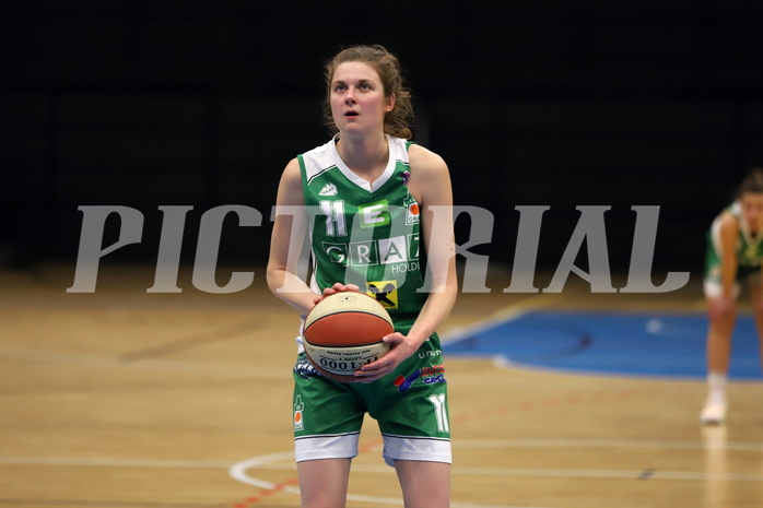 12.02.2022, Basketball Damen Superliga 2021/22, Grunddurchgang 8.Runde,  
UBSC-DBBC Graz vs. UBI Graz. 