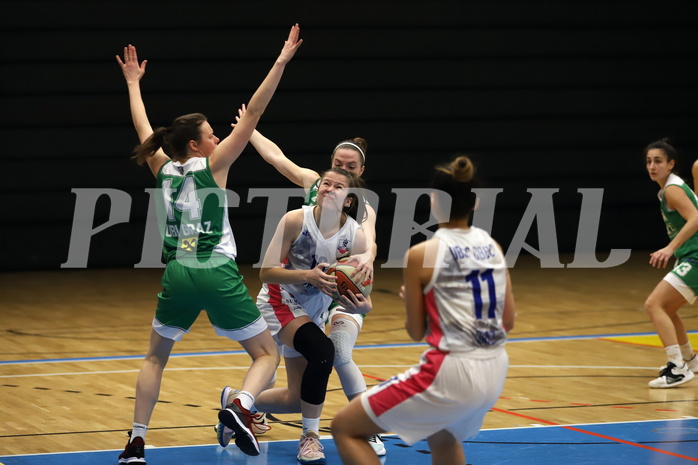 12.02.2022, Basketball Damen Superliga 2021/22, Grunddurchgang 8.Runde,  
UBSC-DBBC Graz vs. UBI Graz. 