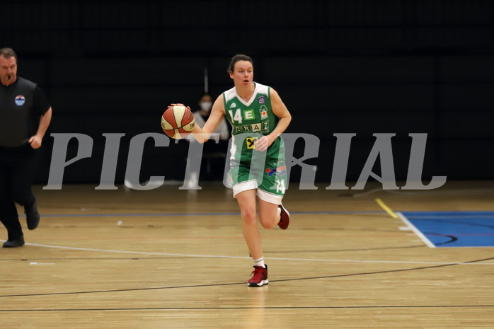 12.02.2022, Basketball Damen Superliga 2021/22, Grunddurchgang 8.Runde,  
UBSC-DBBC Graz vs. UBI Graz. 