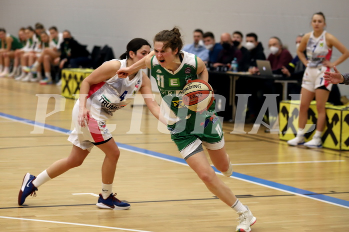 12.02.2022, Basketball Damen Superliga 2021/22, Grunddurchgang 8.Runde,  
UBSC-DBBC Graz vs. UBI Graz. 