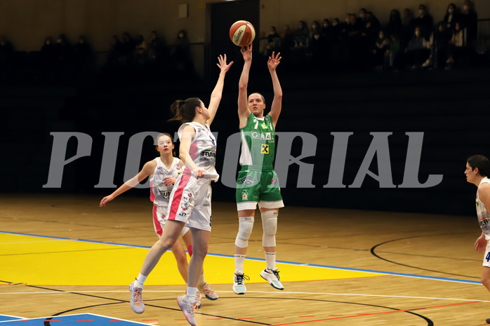 12.02.2022, Basketball Damen Superliga 2021/22, Grunddurchgang 8.Runde,  
UBSC-DBBC Graz vs. UBI Graz. 