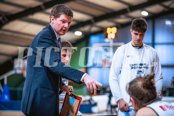 Basketball Basketball Superliga 2021/22, Grunddurchgang 17.Runde Vienna D.C. Timberwolves vs. Kapfenberg Bulls