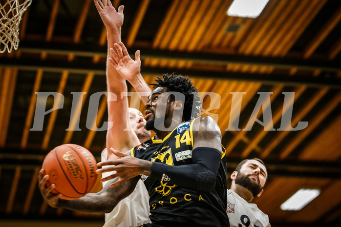 Basketball, Basketball Zweite Liga, Grunddurchgang 17.Runde, Mattersburg Rocks, Fürstenfeld Panthers, Fredrick Sims Jr. (14)