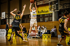 Basketball, Basketball Zweite Liga, Grunddurchgang 17.Runde, Mattersburg Rocks, Fürstenfeld Panthers, Ivan Begic (35)