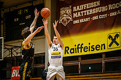 Basketball, Basketball Zweite Liga, Grunddurchgang 17.Runde, Mattersburg Rocks, Fürstenfeld Panthers, Ivan Begic (35)