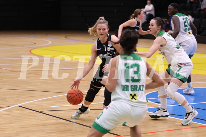 04.12.2022, Graz, Raiffeisen Sportpark, Basketball Damen Superliga 2022/23, Grunddurchgang 8.Runde, UBI Graz vs. Basket Flames,  