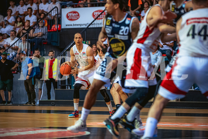 Basketball, Win2Day Superliga 2022/23, Playoff, Finale Spiel 4, BC Vienna, Gmunden Swans, Stefan Savic (13)