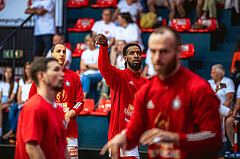 Basketball, Win2Day Superliga 2022/23, Playoff, Finale Spiel 4, BC Vienna, Gmunden Swans, Carlos Novas Mateo (2)