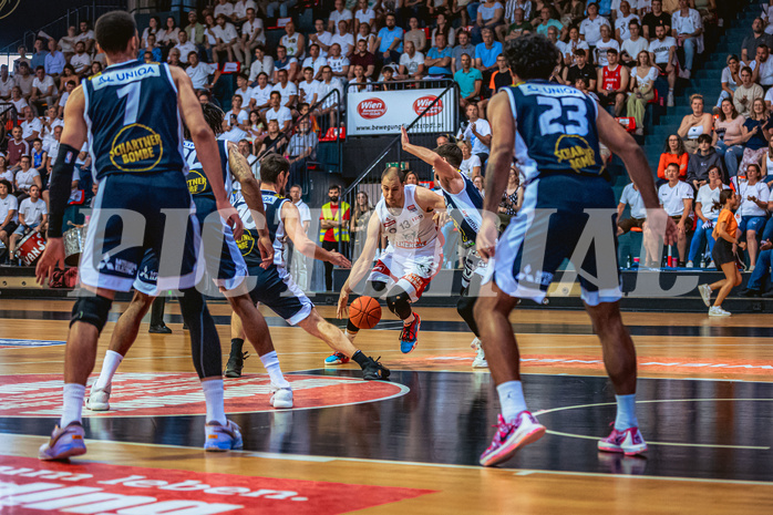 Basketball, Win2Day Superliga 2022/23, Playoff, Finale Spiel 4, BC Vienna, Gmunden Swans, Stefan Savic (13)
