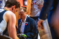 Basketball, Win2Day Superliga 2022/23, Playoff, Finale Spiel 4, BC Vienna, Gmunden Swans, Anton Mirolybov (Head Coach)