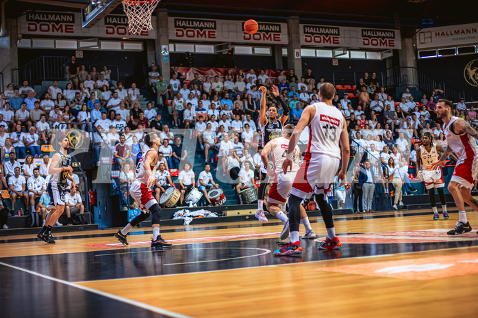 Basketball, Win2Day Superliga 2022/23, Playoff, Finale Spiel 4, BC Vienna, Gmunden Swans, Dominic Green (1)