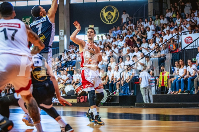 Basketball, Win2Day Superliga 2022/23, Playoff, Finale Spiel 4, BC Vienna, Gmunden Swans, Bogic Vujosevic (5)