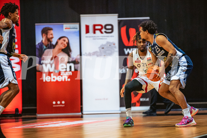 Basketball, Win2Day Superliga 2022/23, Playoff, Finale Spiel 4, BC Vienna, Gmunden Swans, Jahenns Manigat (21)